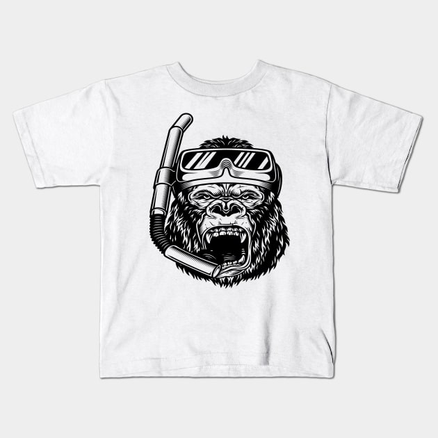 gorilla Kids T-Shirt by Ham.x